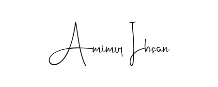 A dynamic signature style for Amimul Ihsan using Andilay-7BmLP script. Designed to look authentic, handwritten, and professional. Amimul Ihsan signature style 4 images and pictures png