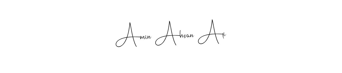You should practise on your own different ways (Andilay-7BmLP) to write your name (Amin Ahsan Ali) in signature. don't let someone else do it for you. Amin Ahsan Ali signature style 4 images and pictures png