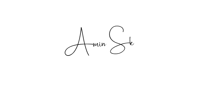 Design your own signature with our free online signature maker. With this signature software, you can create a handwritten (Andilay-7BmLP) signature for name Amin Sk. Amin Sk signature style 4 images and pictures png