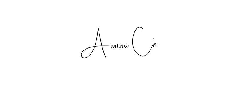 The best way (Andilay-7BmLP) to make a short signature is to pick only two or three words in your name. The name Amina Ch include a total of six letters. For converting this name. Amina Ch signature style 4 images and pictures png