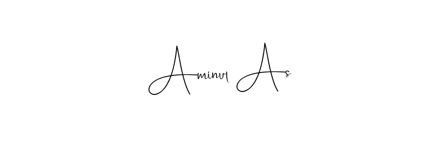 Also You can easily find your signature by using the search form. We will create Aminul As name handwritten signature images for you free of cost using Andilay-7BmLP sign style. Aminul As signature style 4 images and pictures png