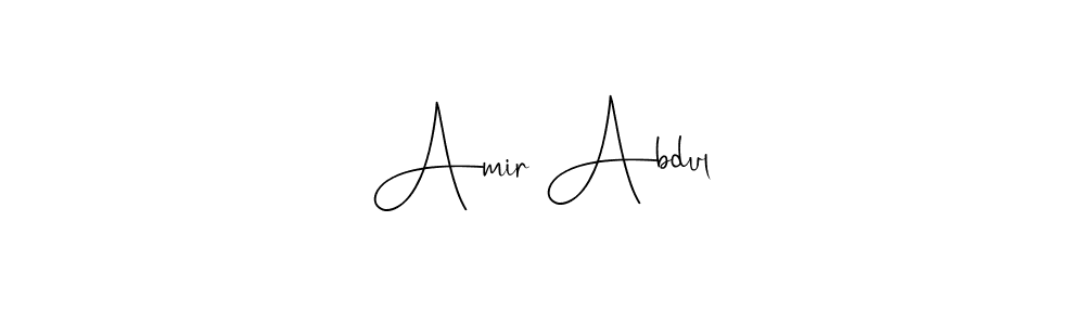 The best way (Andilay-7BmLP) to make a short signature is to pick only two or three words in your name. The name Amir Abdul include a total of six letters. For converting this name. Amir Abdul signature style 4 images and pictures png