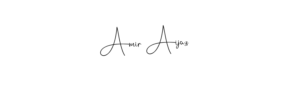 Also You can easily find your signature by using the search form. We will create Amir Aijaz name handwritten signature images for you free of cost using Andilay-7BmLP sign style. Amir Aijaz signature style 4 images and pictures png