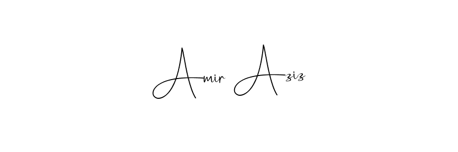 Also You can easily find your signature by using the search form. We will create Amir Aziz name handwritten signature images for you free of cost using Andilay-7BmLP sign style. Amir Aziz signature style 4 images and pictures png