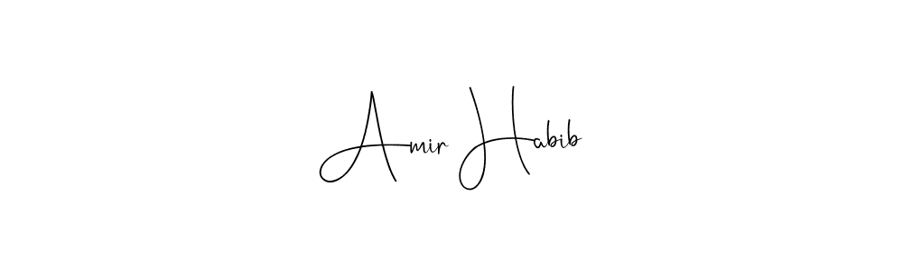 if you are searching for the best signature style for your name Amir Habib. so please give up your signature search. here we have designed multiple signature styles  using Andilay-7BmLP. Amir Habib signature style 4 images and pictures png