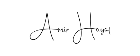 Transform the name Amir Hayat into a signature masterpiece using Andilay-7BmLP font. Ideal for photographers, artists, and creators looking for watermarks. Amir Hayat signature style 4 images and pictures png