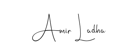 Create an unforgettable impression when signing with Amir Ladha name styled in Andilay-7BmLP typography. 100% free online generator. Amir Ladha signature style 4 images and pictures png