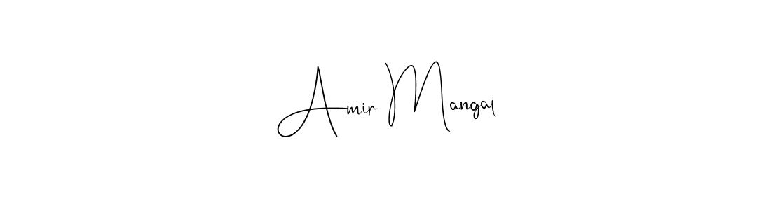 This is the best signature style for the Amir Mangal name. Also you like these signature font (Andilay-7BmLP). Mix name signature. Amir Mangal signature style 4 images and pictures png