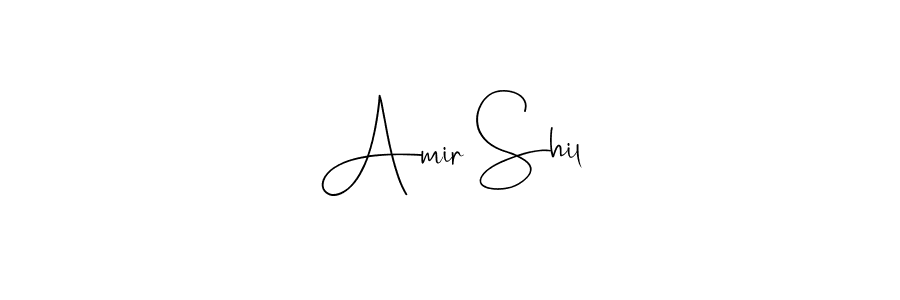 Here are the top 10 professional signature styles for the name Amir Shil. These are the best autograph styles you can use for your name. Amir Shil signature style 4 images and pictures png