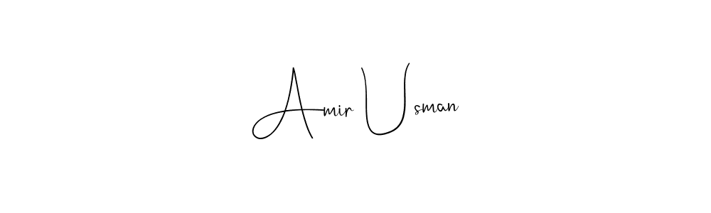 How to make Amir Usman signature? Andilay-7BmLP is a professional autograph style. Create handwritten signature for Amir Usman name. Amir Usman signature style 4 images and pictures png