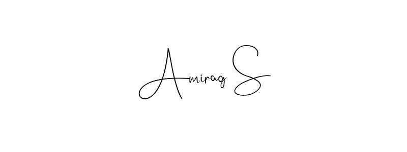 Make a beautiful signature design for name Amirag S. With this signature (Andilay-7BmLP) style, you can create a handwritten signature for free. Amirag S signature style 4 images and pictures png