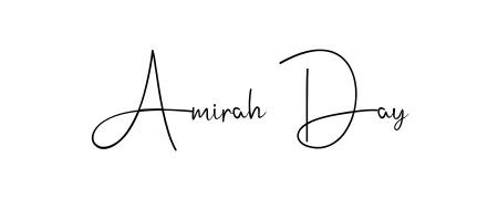 Create an unforgettable impression when signing with Amirah Day name styled in Andilay-7BmLP typography. 100% free online generator. Amirah Day signature style 4 images and pictures png