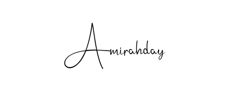 Quickly download Amirahday name signature in high-resolution PNG using Andilay-7BmLP style. Ready to insert into PDFs and online applications. Amirahday signature style 4 images and pictures png