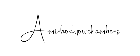 Personalize your online presence with Amirhadilawchambers signature rendered in elegant Andilay-7BmLP font. Great for website footers and blogs. Amirhadilawchambers signature style 4 images and pictures png