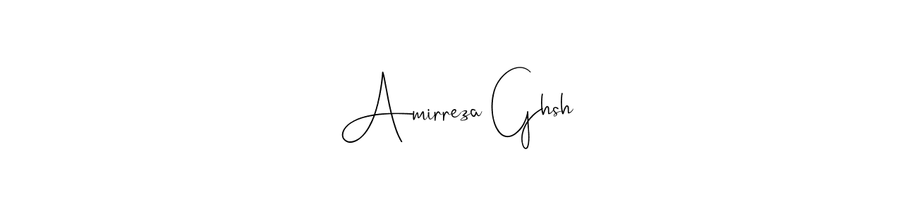 Also You can easily find your signature by using the search form. We will create Amirreza Ghsh name handwritten signature images for you free of cost using Andilay-7BmLP sign style. Amirreza Ghsh signature style 4 images and pictures png