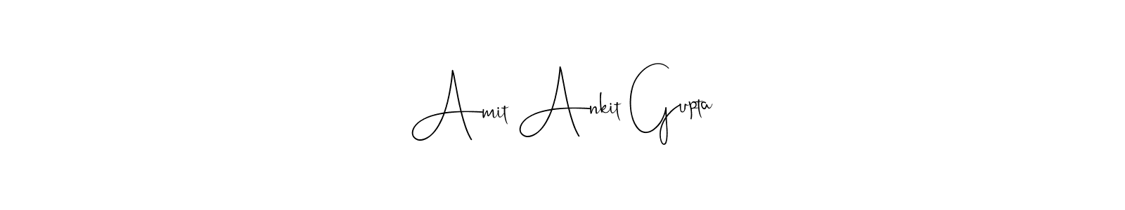 Use a signature maker to create a handwritten signature online. With this signature software, you can design (Andilay-7BmLP) your own signature for name Amit Ankit Gupta. Amit Ankit Gupta signature style 4 images and pictures png