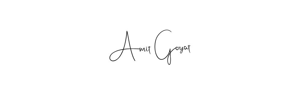 You can use this online signature creator to create a handwritten signature for the name Amit Goyat. This is the best online autograph maker. Amit Goyat signature style 4 images and pictures png