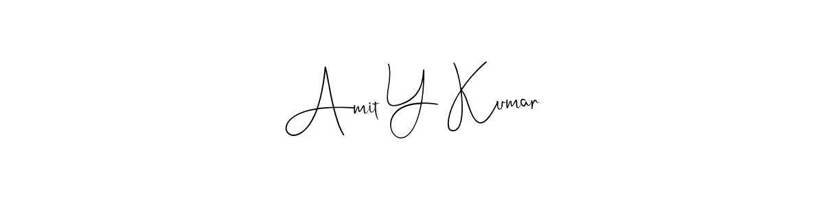 Make a beautiful signature design for name Amit Y Kumar. Use this online signature maker to create a handwritten signature for free. Amit Y Kumar signature style 4 images and pictures png