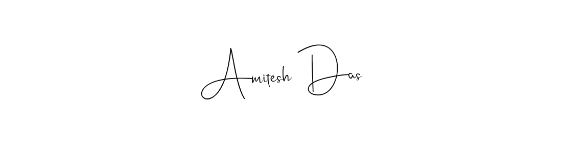 How to make Amitesh Das name signature. Use Andilay-7BmLP style for creating short signs online. This is the latest handwritten sign. Amitesh Das signature style 4 images and pictures png