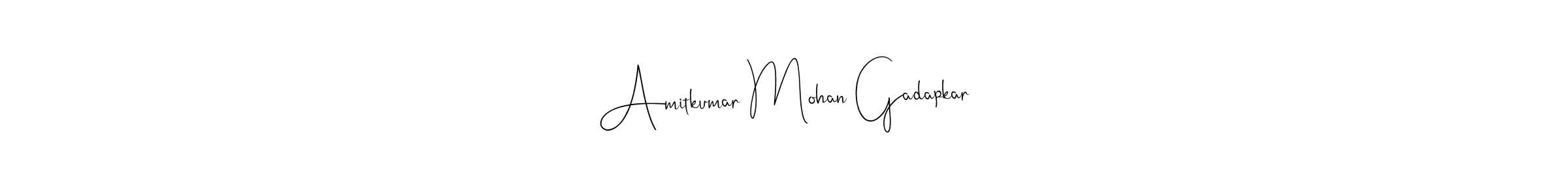 You can use this online signature creator to create a handwritten signature for the name Amitkumar Mohan Gadapkar. This is the best online autograph maker. Amitkumar Mohan Gadapkar signature style 4 images and pictures png