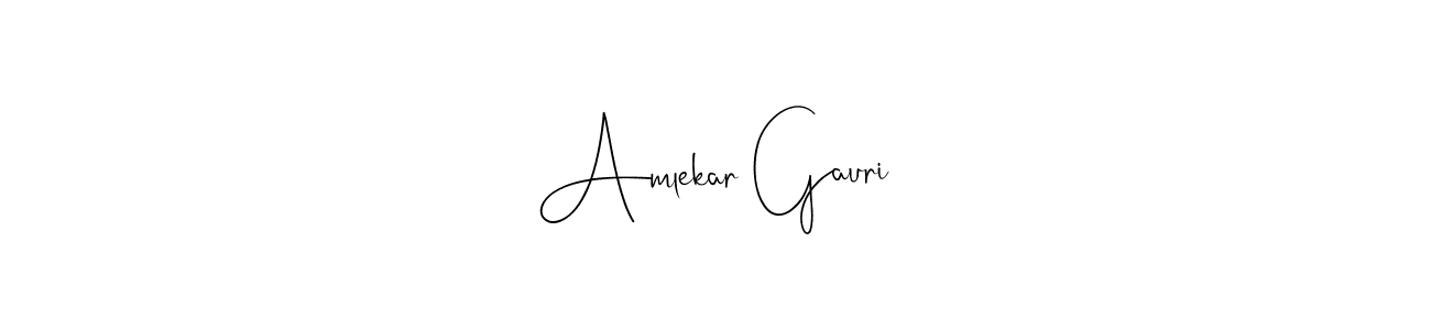 Once you've used our free online signature maker to create your best signature Andilay-7BmLP style, it's time to enjoy all of the benefits that Amlekar Gauri name signing documents. Amlekar Gauri signature style 4 images and pictures png