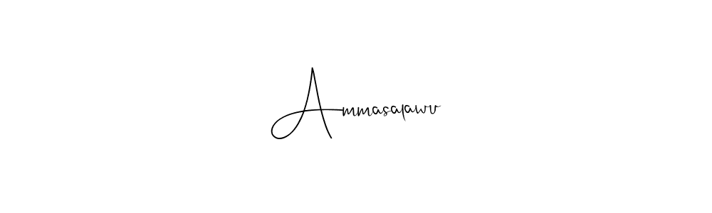 if you are searching for the best signature style for your name Ammasalawu. so please give up your signature search. here we have designed multiple signature styles  using Andilay-7BmLP. Ammasalawu signature style 4 images and pictures png