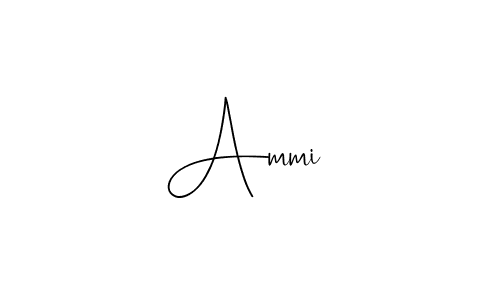 Design your own signature with our free online signature maker. With this signature software, you can create a handwritten (Andilay-7BmLP) signature for name Ammi . Ammi  signature style 4 images and pictures png