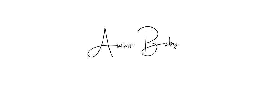 Ammu Baby stylish signature style. Best Handwritten Sign (Andilay-7BmLP) for my name. Handwritten Signature Collection Ideas for my name Ammu Baby. Ammu Baby signature style 4 images and pictures png