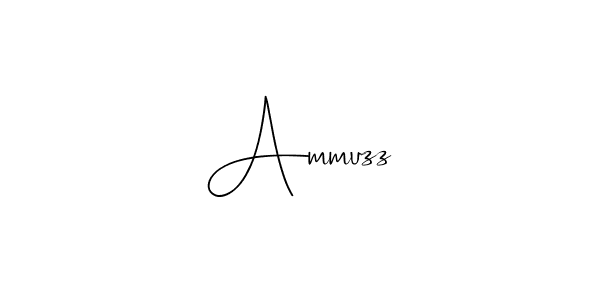 How to make Ammuzz signature? Andilay-7BmLP is a professional autograph style. Create handwritten signature for Ammuzz name. Ammuzz signature style 4 images and pictures png