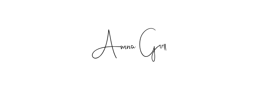 Make a beautiful signature design for name Amna Gull. Use this online signature maker to create a handwritten signature for free. Amna Gull signature style 4 images and pictures png