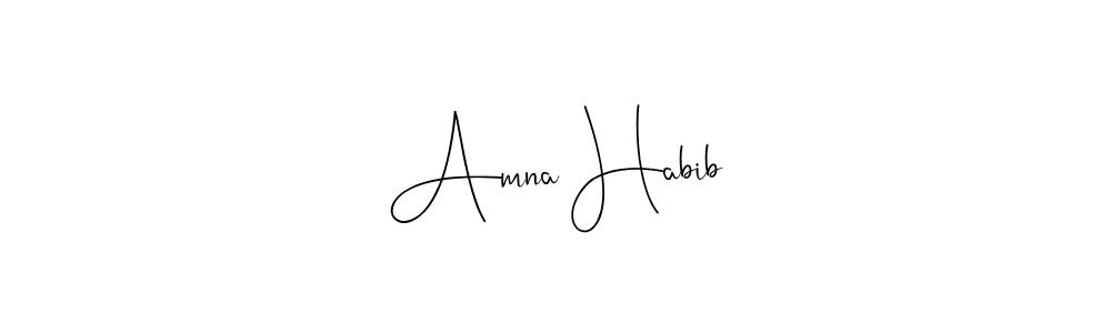 You can use this online signature creator to create a handwritten signature for the name Amna Habib. This is the best online autograph maker. Amna Habib signature style 4 images and pictures png