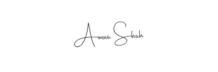 Also we have Amna Shah name is the best signature style. Create professional handwritten signature collection using Andilay-7BmLP autograph style. Amna Shah signature style 4 images and pictures png