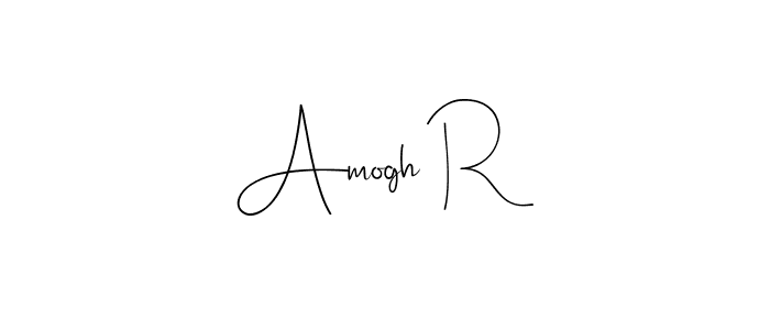 Amogh R stylish signature style. Best Handwritten Sign (Andilay-7BmLP) for my name. Handwritten Signature Collection Ideas for my name Amogh R. Amogh R signature style 4 images and pictures png