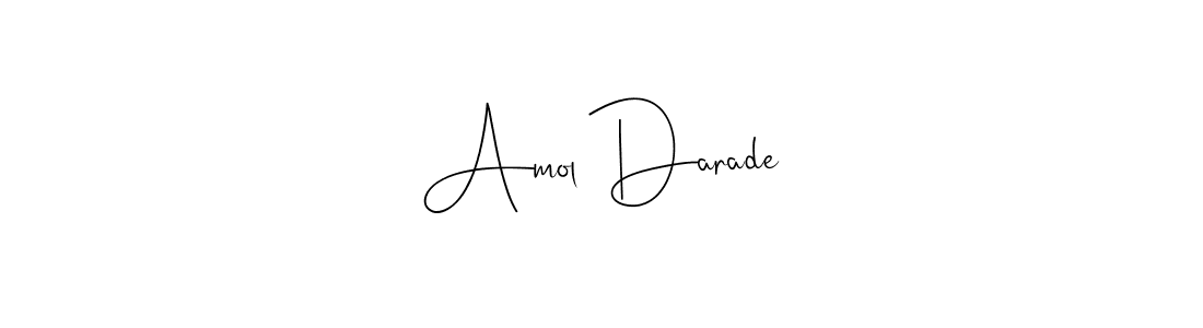 Make a beautiful signature design for name Amol Darade. Use this online signature maker to create a handwritten signature for free. Amol Darade signature style 4 images and pictures png