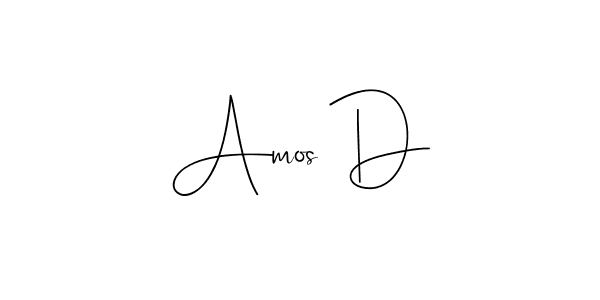 You should practise on your own different ways (Andilay-7BmLP) to write your name (Amos D) in signature. don't let someone else do it for you. Amos D signature style 4 images and pictures png