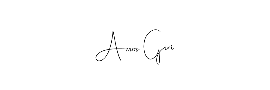 It looks lik you need a new signature style for name Amos Giri. Design unique handwritten (Andilay-7BmLP) signature with our free signature maker in just a few clicks. Amos Giri signature style 4 images and pictures png