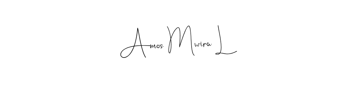 You can use this online signature creator to create a handwritten signature for the name Amos Mwira L. This is the best online autograph maker. Amos Mwira L signature style 4 images and pictures png