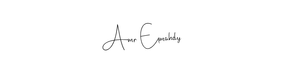 Make a beautiful signature design for name Amr Elmahdy. With this signature (Andilay-7BmLP) style, you can create a handwritten signature for free. Amr Elmahdy signature style 4 images and pictures png