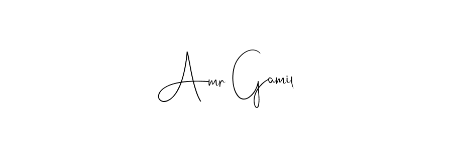 Amr Gamil stylish signature style. Best Handwritten Sign (Andilay-7BmLP) for my name. Handwritten Signature Collection Ideas for my name Amr Gamil. Amr Gamil signature style 4 images and pictures png