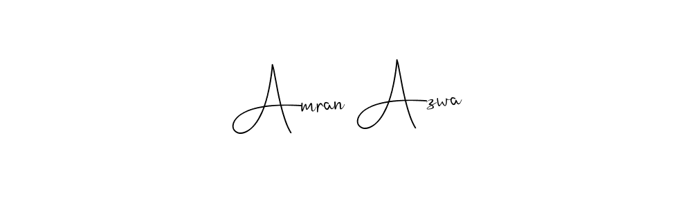 if you are searching for the best signature style for your name Amran Azwa. so please give up your signature search. here we have designed multiple signature styles  using Andilay-7BmLP. Amran Azwa signature style 4 images and pictures png