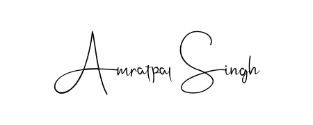 The Andilay-7BmLP font transforms the name Amratpal Singh into an executive sign with sharp precision and distinguished character. Amratpal Singh signature style 4 images and pictures png