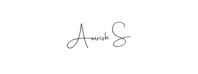 Once you've used our free online signature maker to create your best signature Andilay-7BmLP style, it's time to enjoy all of the benefits that Amrish S name signing documents. Amrish S signature style 4 images and pictures png