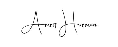 Best and Professional Signature Style for Amrit Harman. Andilay-7BmLP Best Signature Style Collection. Amrit Harman signature style 4 images and pictures png