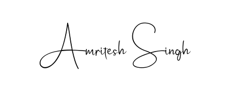 Personalize your online presence with Amritesh Singh signature rendered in elegant Andilay-7BmLP font. Great for website footers and blogs. Amritesh Singh signature style 4 images and pictures png