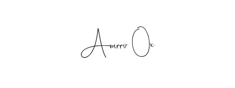 Also we have Amrru 0x name is the best signature style. Create professional handwritten signature collection using Andilay-7BmLP autograph style. Amrru 0x signature style 4 images and pictures png