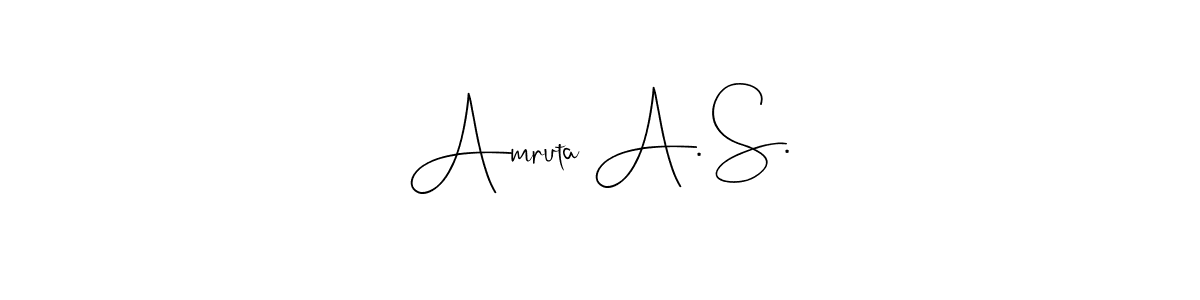 You can use this online signature creator to create a handwritten signature for the name Amruta A. S.. This is the best online autograph maker. Amruta A. S. signature style 4 images and pictures png