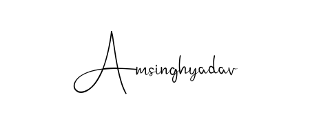 This is the best signature style for the Amsinghyadav name. Also you like these signature font (Andilay-7BmLP). Mix name signature. Amsinghyadav signature style 4 images and pictures png