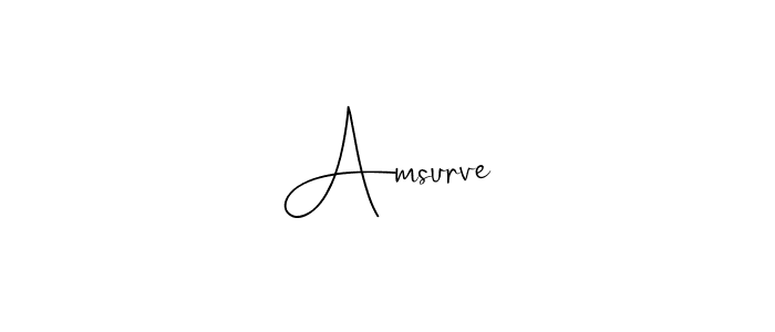 Design your own signature with our free online signature maker. With this signature software, you can create a handwritten (Andilay-7BmLP) signature for name Amsurve. Amsurve signature style 4 images and pictures png