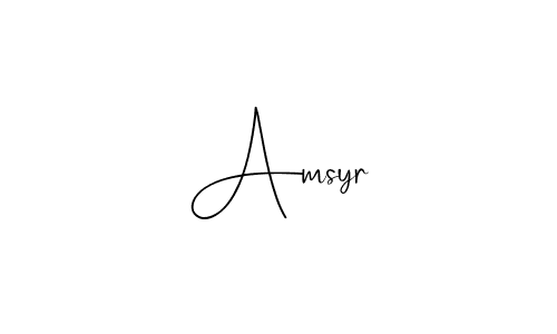 The best way (Andilay-7BmLP) to make a short signature is to pick only two or three words in your name. The name Amsyr include a total of six letters. For converting this name. Amsyr signature style 4 images and pictures png