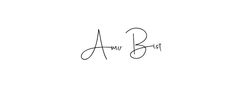 You should practise on your own different ways (Andilay-7BmLP) to write your name (Amu Bist) in signature. don't let someone else do it for you. Amu Bist signature style 4 images and pictures png